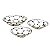 CJ DE BANDEJAS DE RESINA 3 PCS - Imagem 1