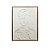 QUADRO DECORATIVO COM DETALHES EM RELEVO BRANCO - Imagem 1
