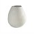VASO DECORATIVO EM CERAMICA BRANCO COM DETALHES BEGE - Imagem 1