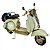 MINIATURA DE VESPA EM METAL BRANCA - Imagem 1