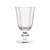CJ DE COPOS EM VIDRO COM DETALHE EM FOLHAS TRANSPARENTE 6PCS - 260ML - Imagem 1