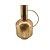 VASO DECORATIVO COM ALCA EM METAL DOURADO - Imagem 1