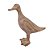 PATO DECORATIVO EM RESINA MARROM - Imagem 1