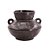 VASO DECORATIVO EM CERAMICA MARROM - Imagem 1
