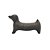 CACHORRO DECORATIVO ME RESINA PRETO - Imagem 1