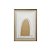 QUADRO DECORATIVO EM LINHO E DETALHE 3D BEGE E BRANCO - Imagem 1