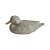 PATO DECORATIVO EM RESINA BEGE TEXTURIZADO - Imagem 1