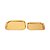 CJ DE BADNEJAS EM METAL DOURADO 2PCS - Imagem 1