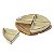 SET DE PORTA APERITIVOS DE CERAMICA BEGE E BASE DE MADEIRA - 4 PCS - Imagem 1