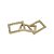 PECA DECORATIVA EM METAL DOURADO - Imagem 1