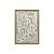 QUADRO DECORATIVO EM LINHO E DETALHE 3D CINZA E BRANCO - Imagem 1