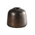 VASO DECORATIVO EM CERAMICA MARROM E PRETO - Imagem 1