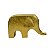 ELEFANTE DE RESINA DOURADO - Imagem 1