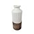 VASO DECORATIVO EM MADEIRA E CERAMICA BRANCO - Imagem 1