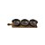 CJ PETISQUEIRA BOWLS EM CERAMICA E BANDEJA EM MADEIRA MARROM 4PCS - Imagem 1