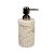 PORTA SABONETE LIQUIDO EM RESINA MESCLADO BEGE COM DISPENSER COBRE - Imagem 1