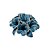 FLOR DECORATIVA EM CERAMICA AZUL - Imagem 1