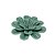 FLOR DECORATIVA EM CERAMICA VERDE - Imagem 1