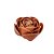 FLOR DECORATIVA EM CERAMICA LARANJA - Imagem 1