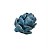 FLOR DECORATIVA EM CERAMICA AZUL - Imagem 1