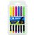 Caneta Cis Brush Pen Neon Ponta Pincel Aquarelável Com 6 Cores - Imagem 1