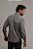 Camisa Social Masculina Manga Longa Slim Fit Xadrez Preta/branca - Imagem 6