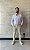 Camisa Social Ml Comfort Fit Xadrez Branca/azul Claro - Imagem 1