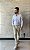 Camisa Social Ml Comfort Fit Xadrez Branca/azul Claro - Imagem 2