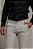 Calça Alfaiataria Casual Sarja Super Slim Com Elastano Lisa Areia - Imagem 2
