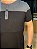 CAMISETA HENLEY PRETA/CINZA - Imagem 3