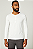 CAMISETA HENLEY MANGA LONGA BRANCA - Imagem 1