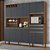 Kit Cozinha Compacta Malbec Prime - 12 Pt e 2 Gv - Sevilha e Chumbo - RONIPA - Imagem 1
