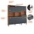 KIT Cozinha Malbec 12 Portas - Castanho / Chumbo - RONIPA - Imagem 5