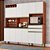 KIT Cozinha Malbec 12 Portas - Castanho / Branco - RONIPA - Imagem 3