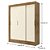 Guarda-Roupa Litoral - 3 Portas - Nature / OFF White - RODIAL - Imagem 4