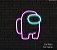 Among US - Fantasminha - Luminária em Neon de LED (A=20cm x L=17cm) - Imagem 10