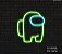 Among US - Fantasminha - Luminária em Neon de LED (A=20cm x L=17cm) - Imagem 8