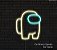 Among US - Fantasminha - Luminária em Neon de LED (A=20cm x L=17cm) - Imagem 4