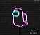 Among US - Luminária em Neon de LED (A=20cm x L=18cm) - Imagem 8