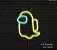 Among US - Luminária em Neon de LED (A=20cm x L=18cm) - Imagem 2