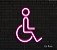 Cadeirante - Luminária em Neon de LED (A=13cm x L=10cm) - Imagem 8