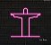 Cristo Redendor - Luminária em Neon de LED (A=27cm x L=27cm) - Imagem 7