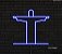 Cristo Redendor - Luminária em Neon de LED (A=27cm x L=27cm) - Imagem 3