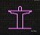 Cristo Redendor - Luminária em Neon de LED (A=27cm x L=27cm) - Imagem 8