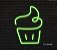 Cupcake - Luminária em Neon de LED (A=20cm x L=15cm) - Imagem 9