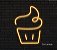 Cupcake - Luminária em Neon de LED (A=20cm x L=15cm) - Imagem 7