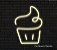 Cupcake - Luminária em Neon de LED (A=20cm x L=15cm) - Imagem 5