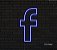 Facebook  - Luminária em Neon de LED (A=25cm x L=13cm) - Imagem 1