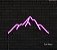 Montanha  - Luminária em Neon de LED (A=12cm x L=30cm) - Imagem 2