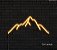 Montanha  - Luminária em Neon de LED (A=12cm x L=30cm) - Imagem 1